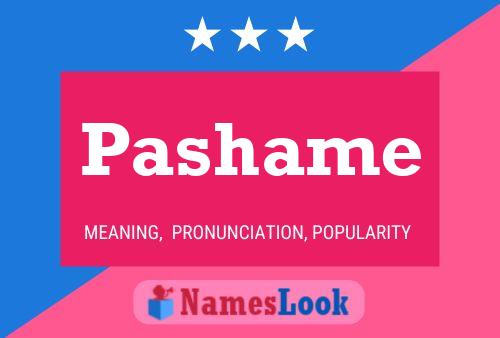 Pashame Name Poster