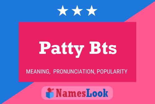 Patty Bts Name Poster