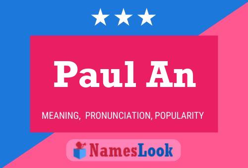 Paul An Name Poster