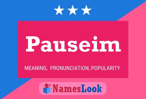 Pauseim Name Poster