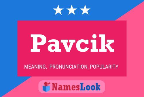 Pavcik Name Poster