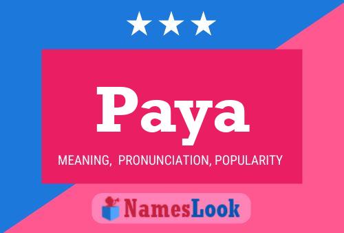 Paya Name Poster