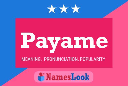 Payame Name Poster