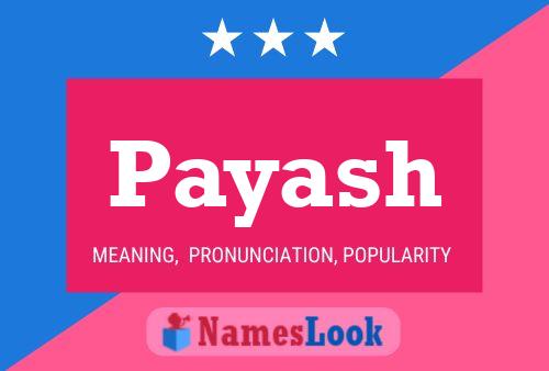 Payash Name Poster