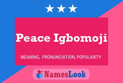 Peace Igbomoji Name Poster