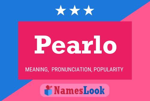 Pearlo Name Poster