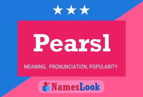 Pearsl Name Poster