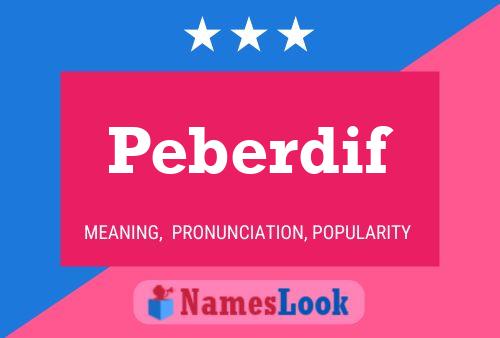 Peberdif Name Poster