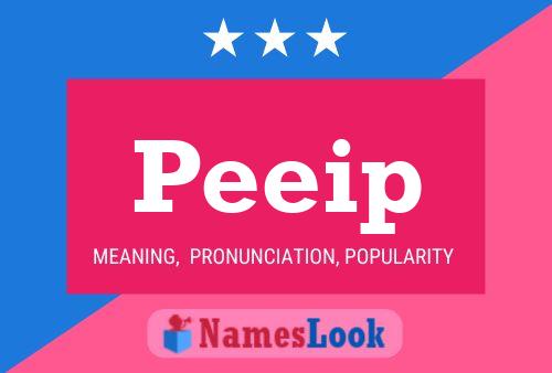 Peeip Name Poster