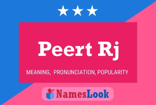 Peert Rj Name Poster