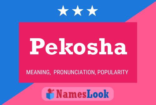 Pekosha Name Poster