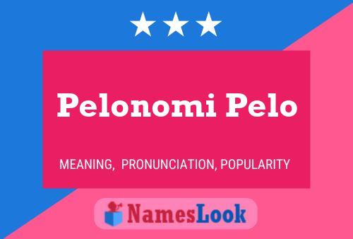 Pelonomi Pelo Name Poster