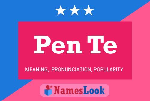 Pen Te Name Poster