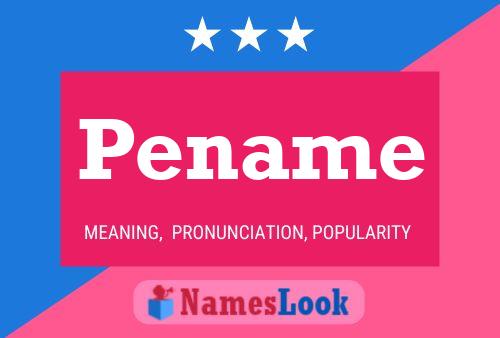 Pename Name Poster