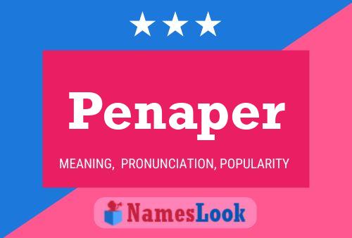 Penaper Name Poster