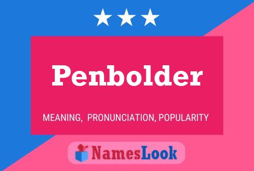 Penbolder Name Poster