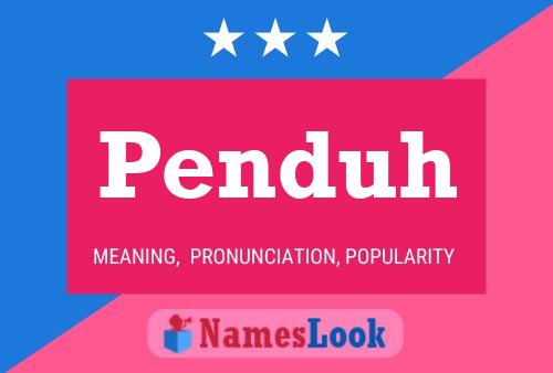 Penduh Name Poster