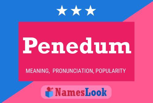 Penedum Name Poster