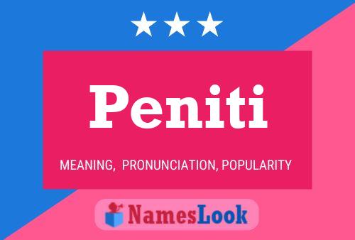 Peniti Name Poster