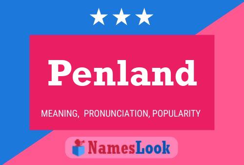 Penland Name Poster