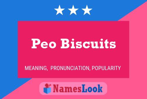 Peo Biscuits Name Poster