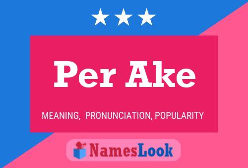 Per Ake Name Poster