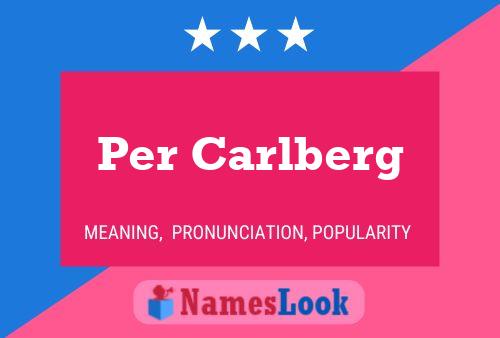 Per Carlberg Name Poster