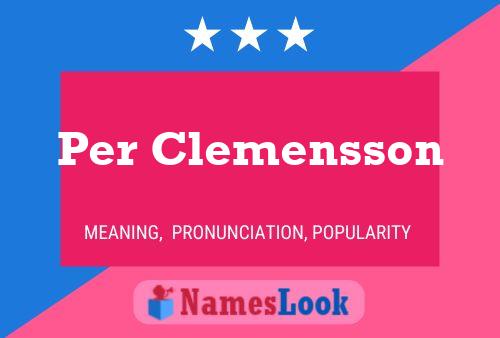 Per Clemensson Name Poster