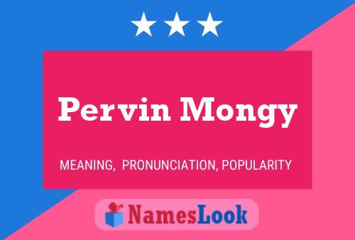 Pervin Mongy Name Poster