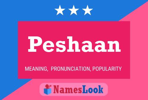 Peshaan Name Poster