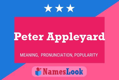 Peter Appleyard Name Poster