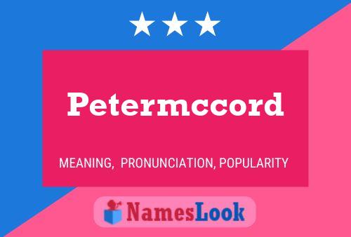 Petermccord Name Poster