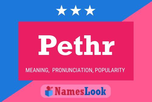 Pethr Name Poster