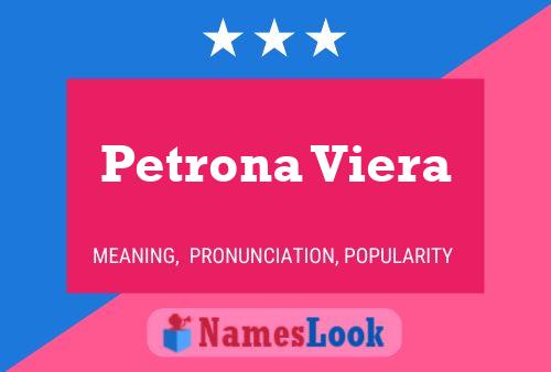 Petrona Viera Name Poster