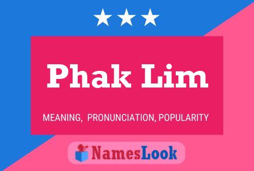 Phak Lim Name Poster