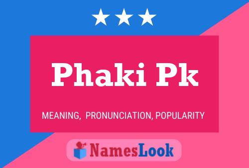 Phaki Pk Name Poster