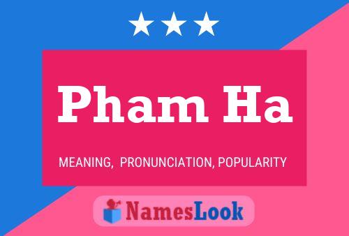 Pham Ha Name Poster