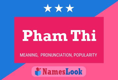 Pham Thi Name Poster