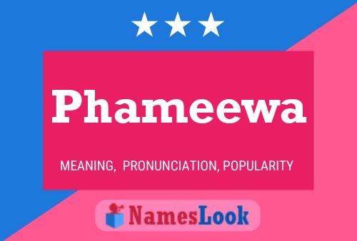 Phameewa Name Poster