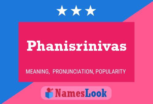 Phanisrinivas Name Poster