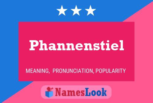 Phannenstiel Name Poster