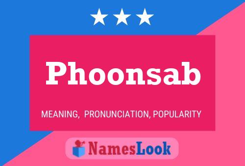 Phoonsab Name Poster