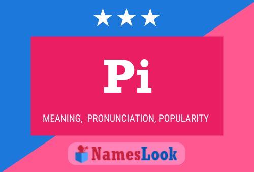 Pi Name Poster