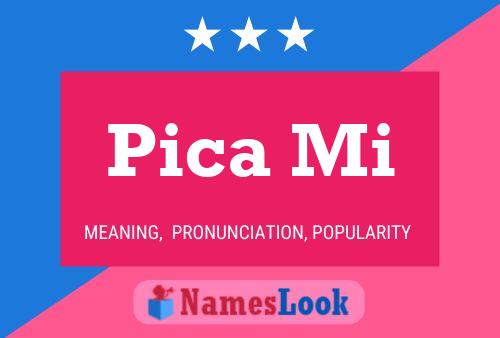 Pica Mi Name Poster