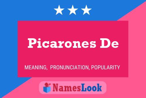 Picarones De Name Poster