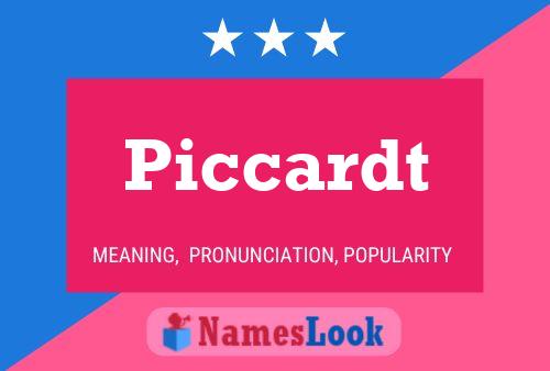 Piccardt Name Poster