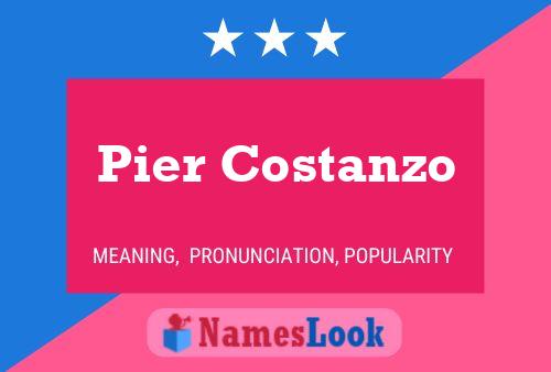 Pier Costanzo Name Poster