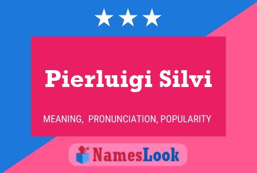 Pierluigi Silvi Name Poster