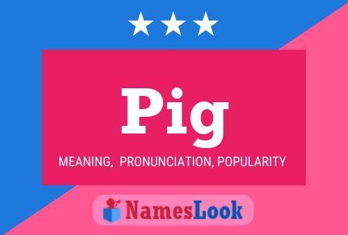 Pig Name Poster