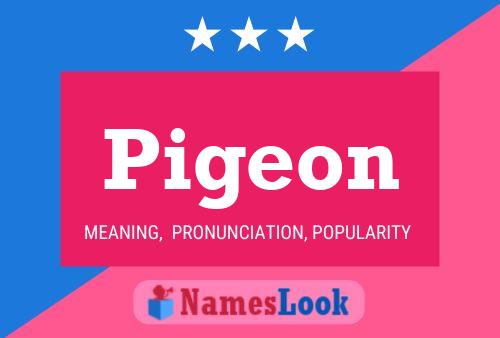 Pigeon Name Poster